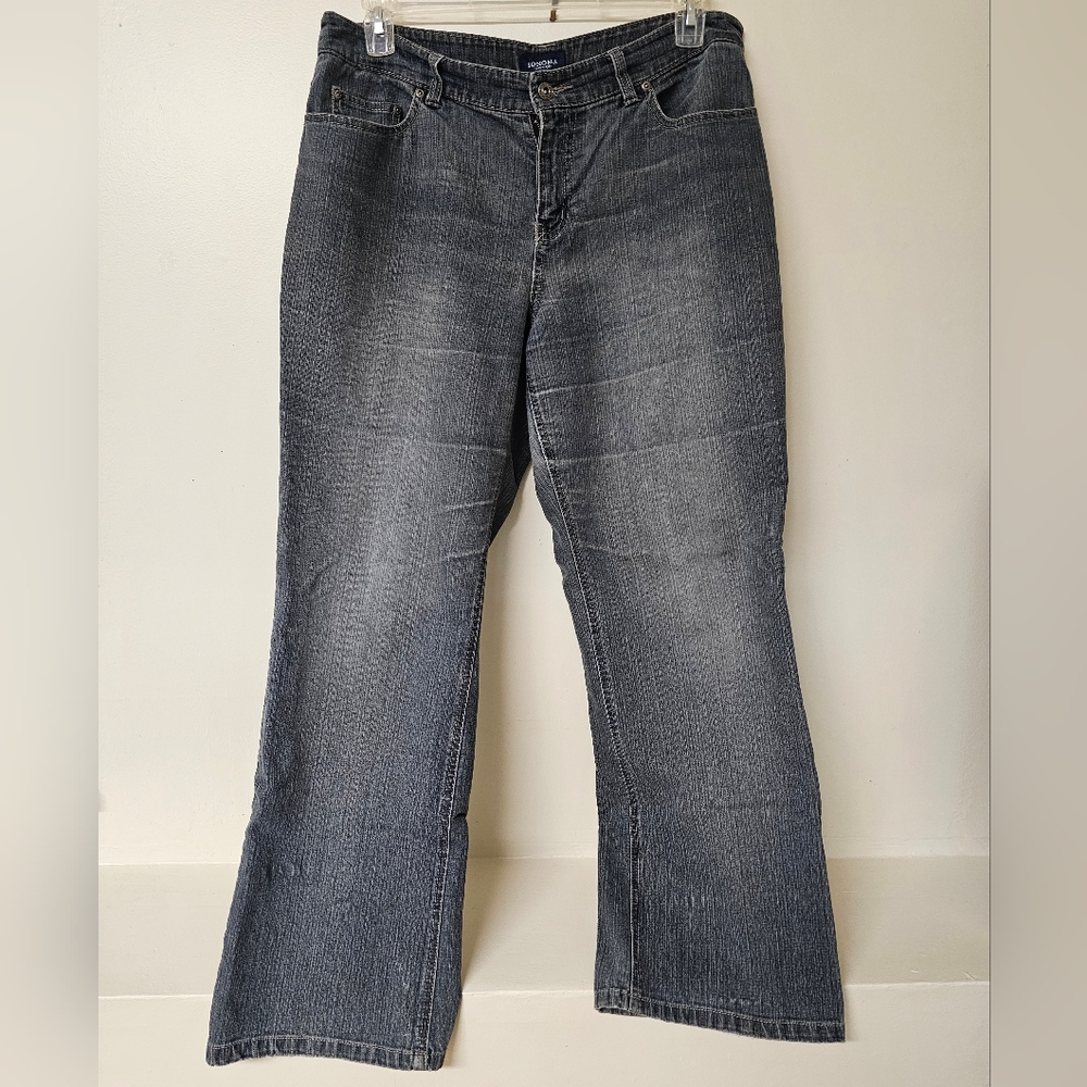 Sonoma size 14 short jeans (black/grey)